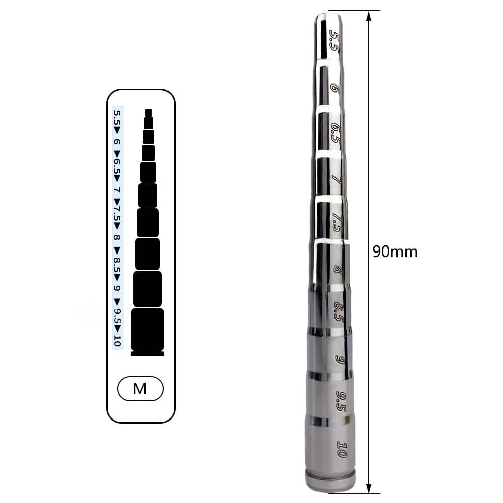 RVS Penisplugs Set Met Geleidelijke Maatopbouw