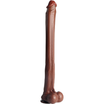 Bruine Massive Dildo 57 cm Extra Lang