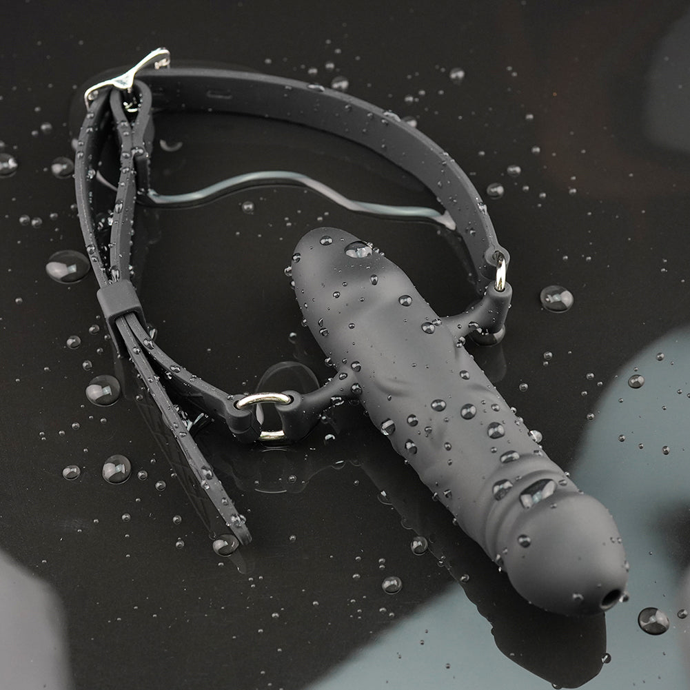 Zwarte Dubbele BDSM DildoGag