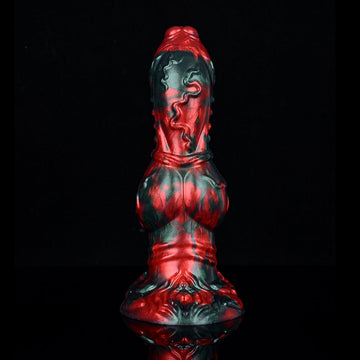 Rood Zwart Monster Knotdildo Alien Dildo