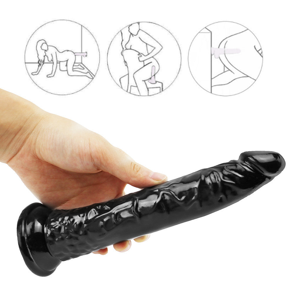 20cm Realistische Black Dildo Zuignapbasis
