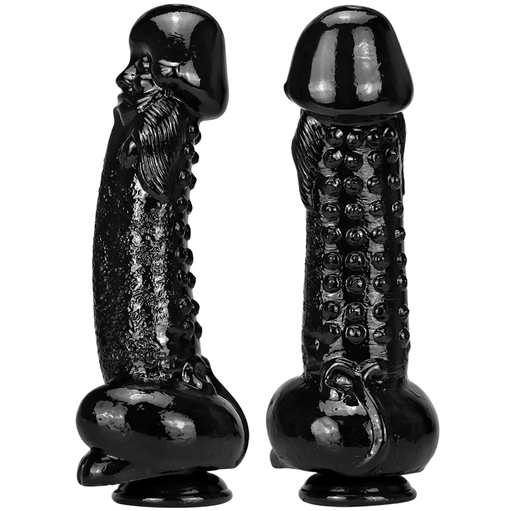 28 cm Grote Zwarte Alien Fantasy Dildo