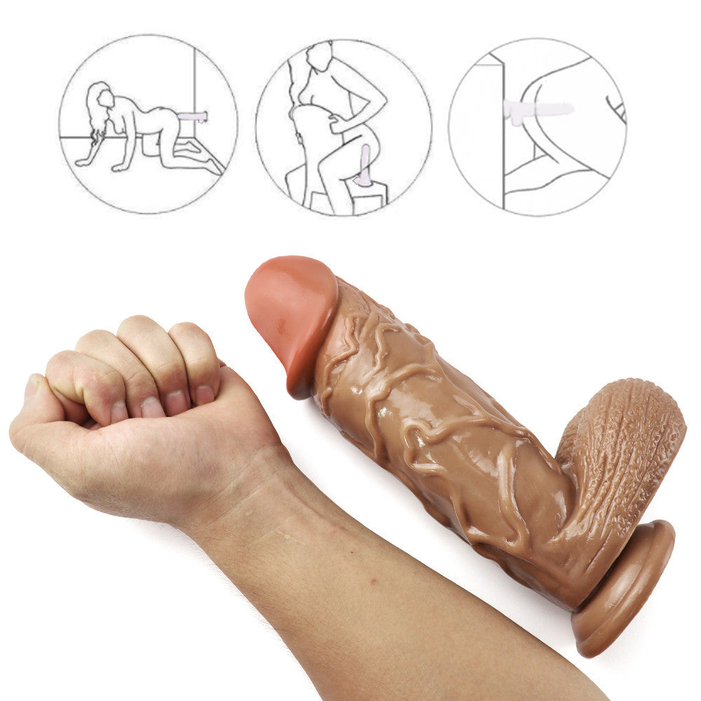 7.6cm Bruine Extra Dikke Grote Dildo