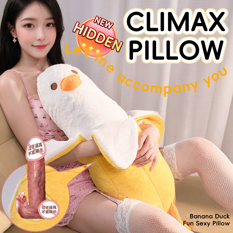 Banaan Eend Pluche Stotende Dildo Met Likfunctie