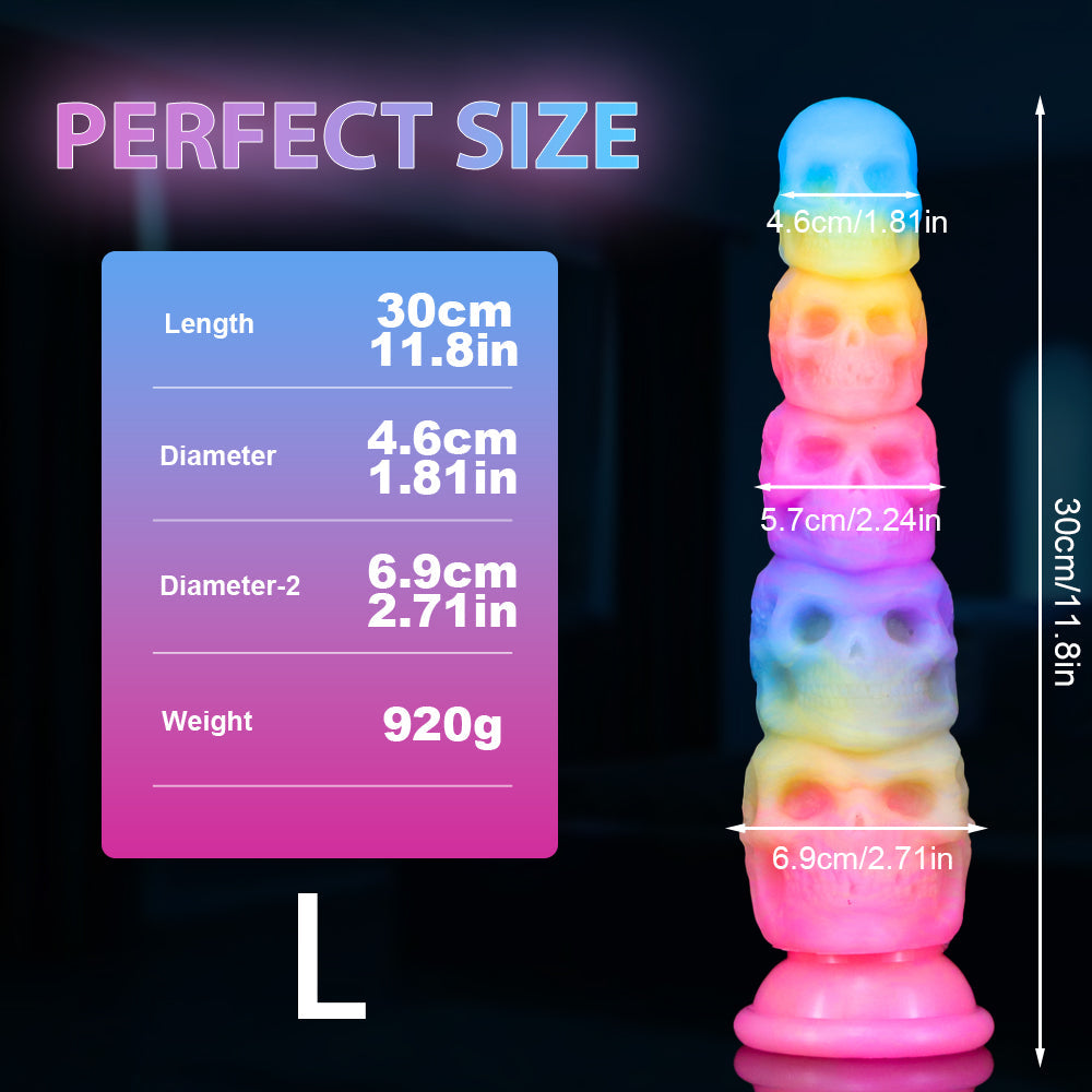 Glow in the Dark Schedel Anal Dildo