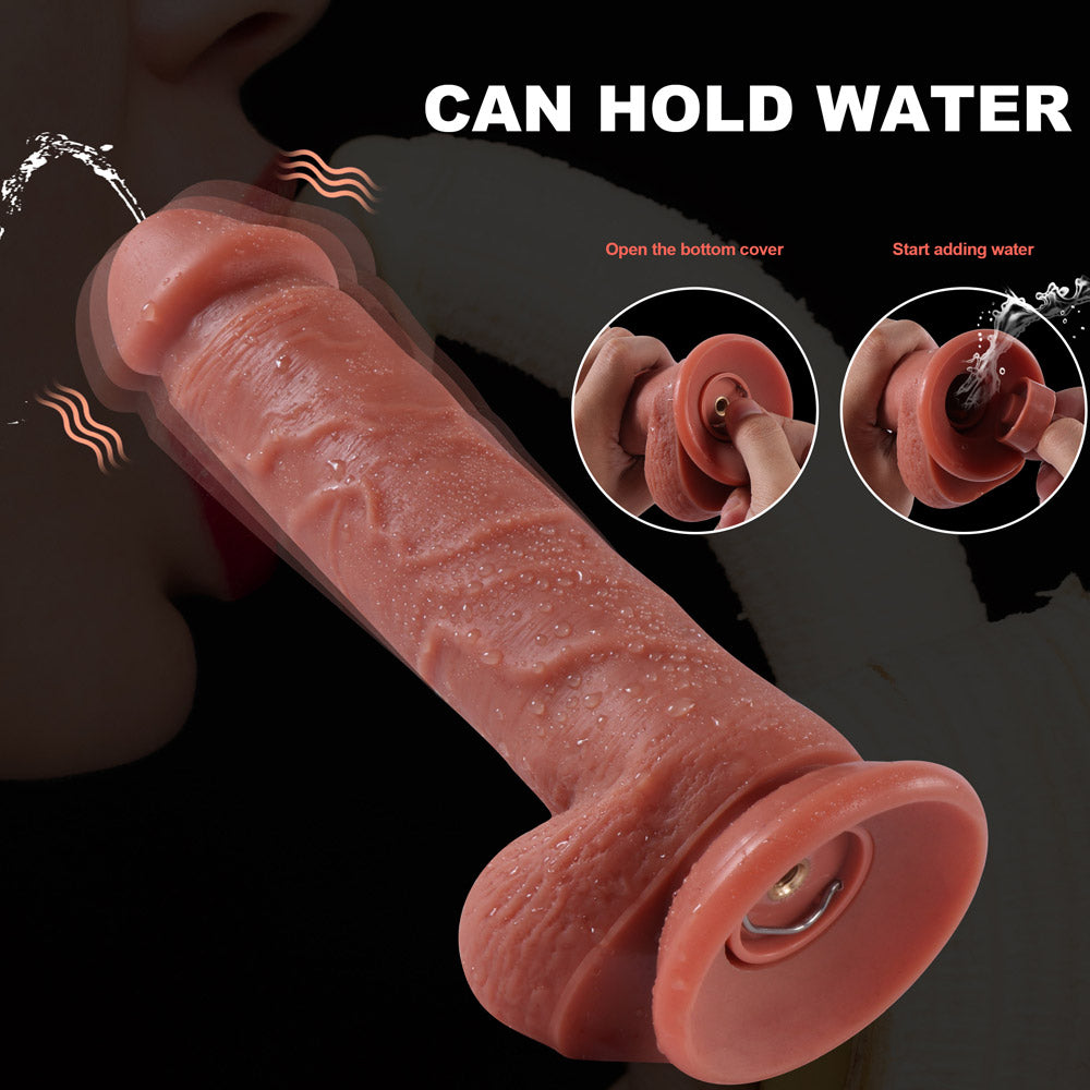 21 cm Afstandsbediening Vibrerende Cumming Dildo