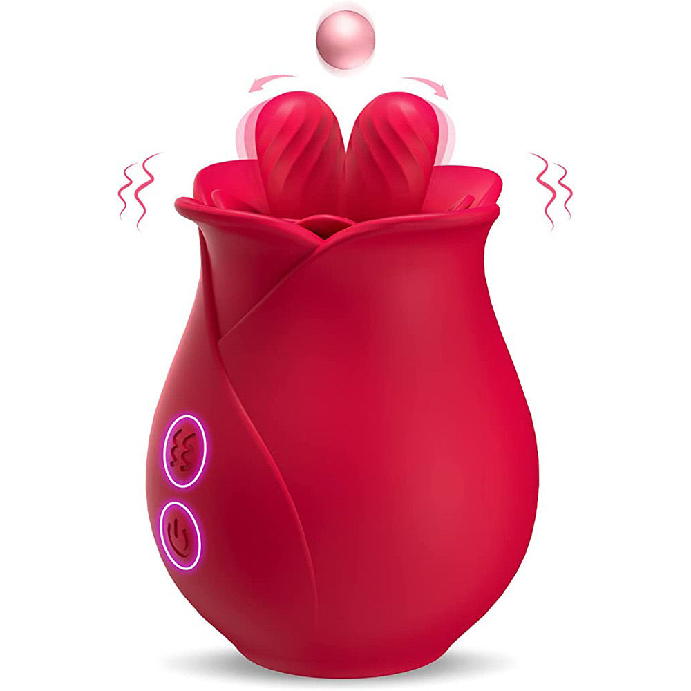 Rozen Vibrator Met Rotatie Voor Clitorisstimulator
