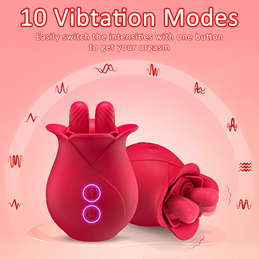 Rozen Vibrator Met Rotatie Voor Clitorisstimulator