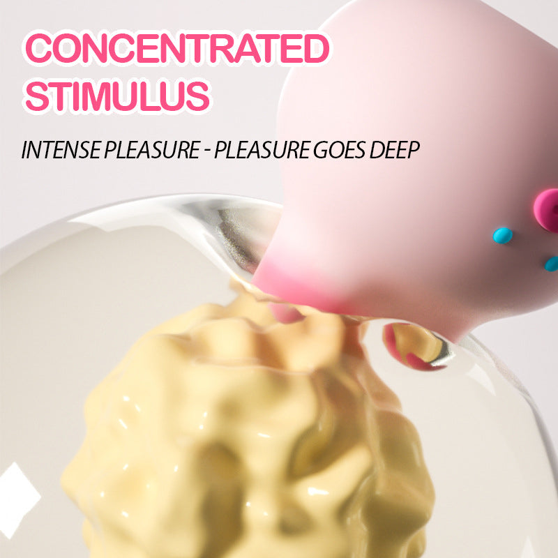 Roze Konijn Clitoris Vibrator Met Zachte Siliconen