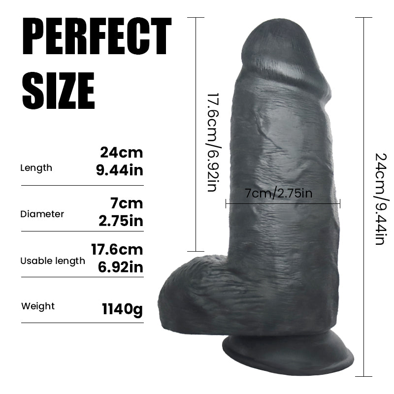 Oversized Dildo 10inch Zuignap