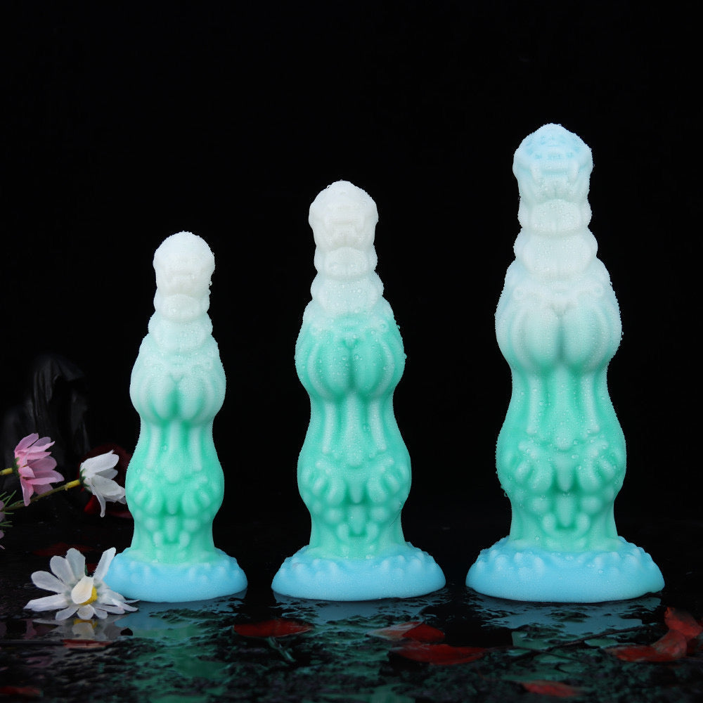 Huge Silicone Fantasy Dragon LED Butt Plug Set