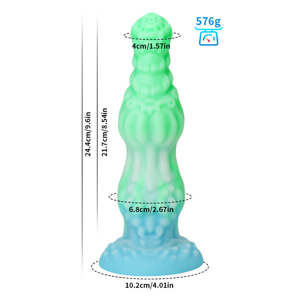 Huge Silicone Fantasy Dragon LED Butt Plug Set