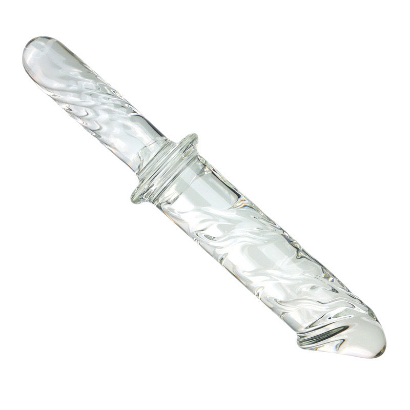 Large Glass Dildo 11 Inch With Handle