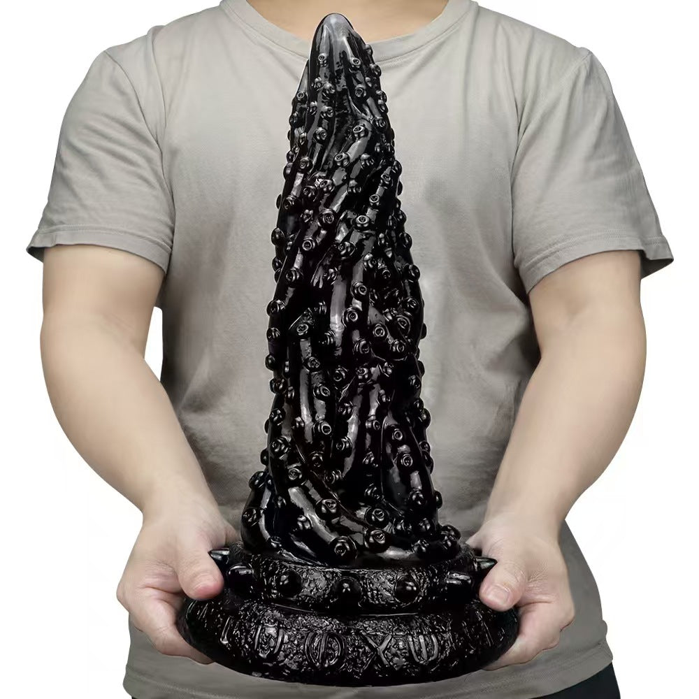 Big Black Tenticle Dildo 36cm Met Silicone