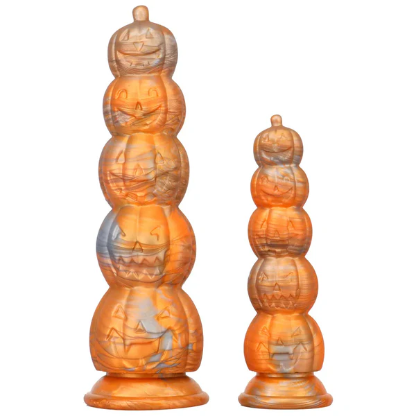 Halloween Monsterdildo met Pompoenstructuur en Sterke Zuignap