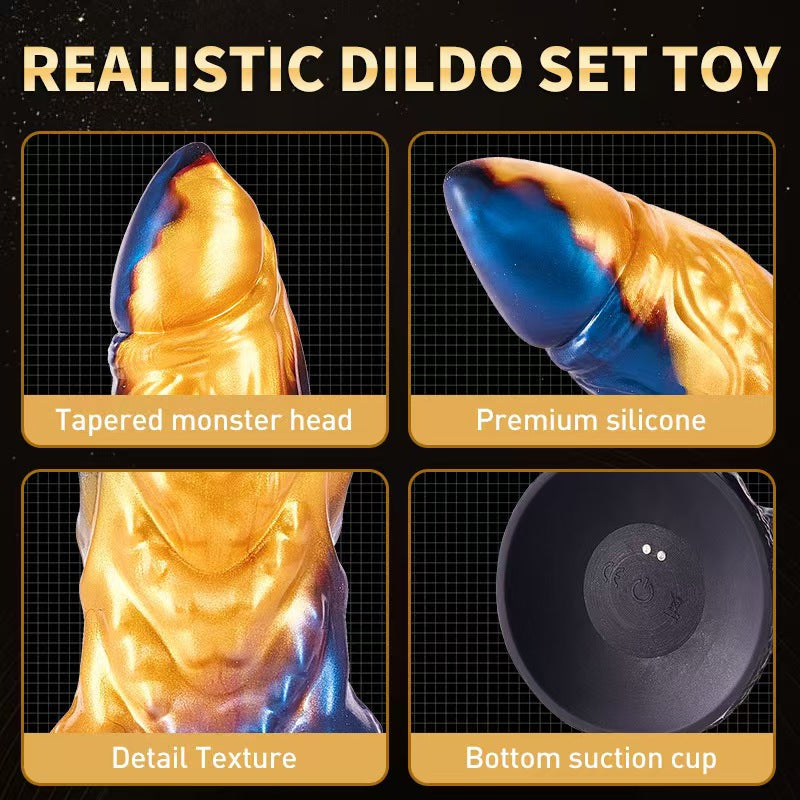 Fantasy Monster Siliconen Stotende Dildo