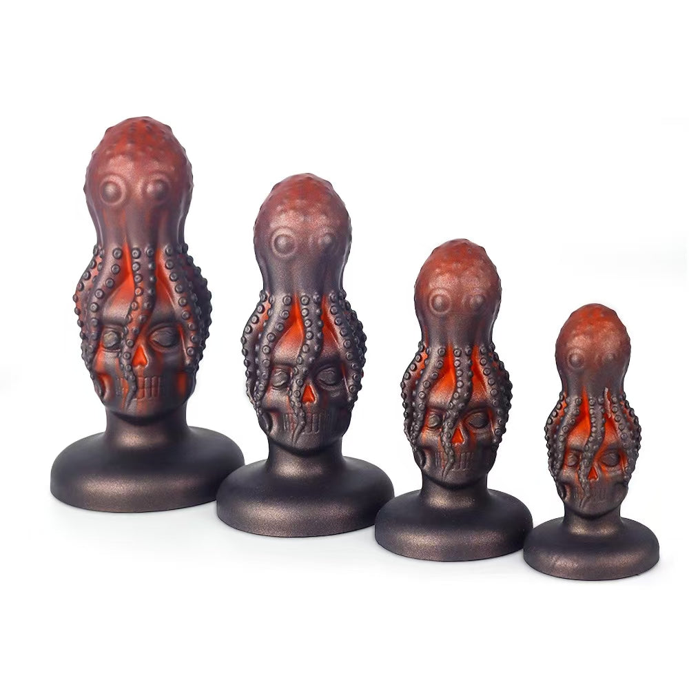 Monster Buttplug Met Schedel En Octopustentakels