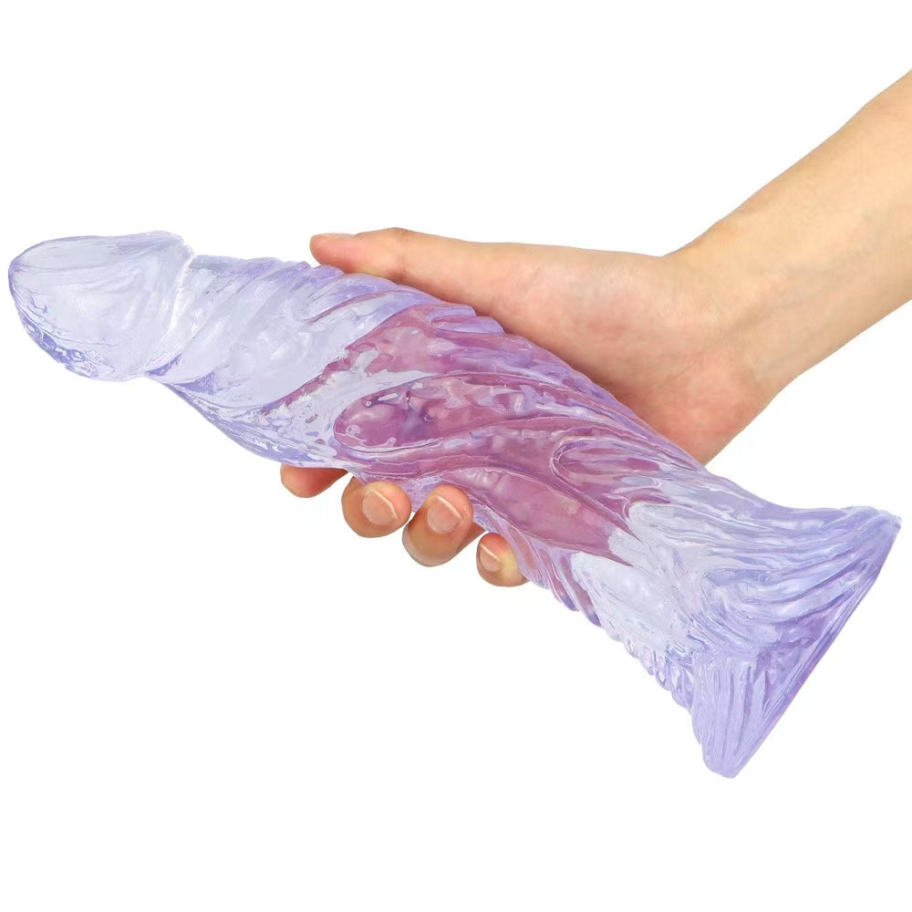 27cm Paars Fantasy Monsterdildo Met Dikke