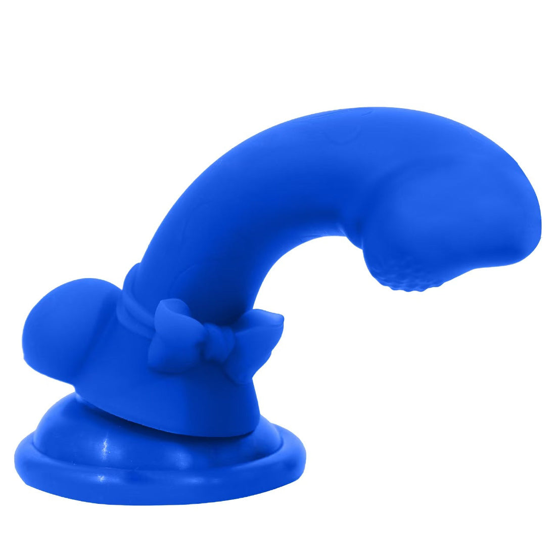 14.5cm Blauwe Small Dildo Met Boog