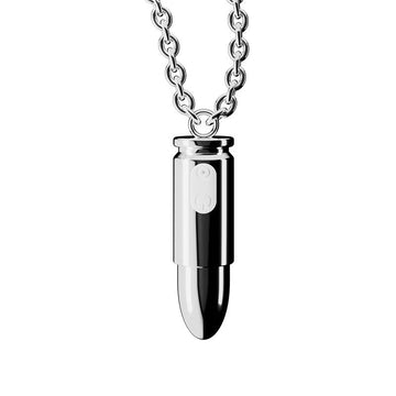 Zilveren Ketting Bullet Vibrator Met Afstandsbediening