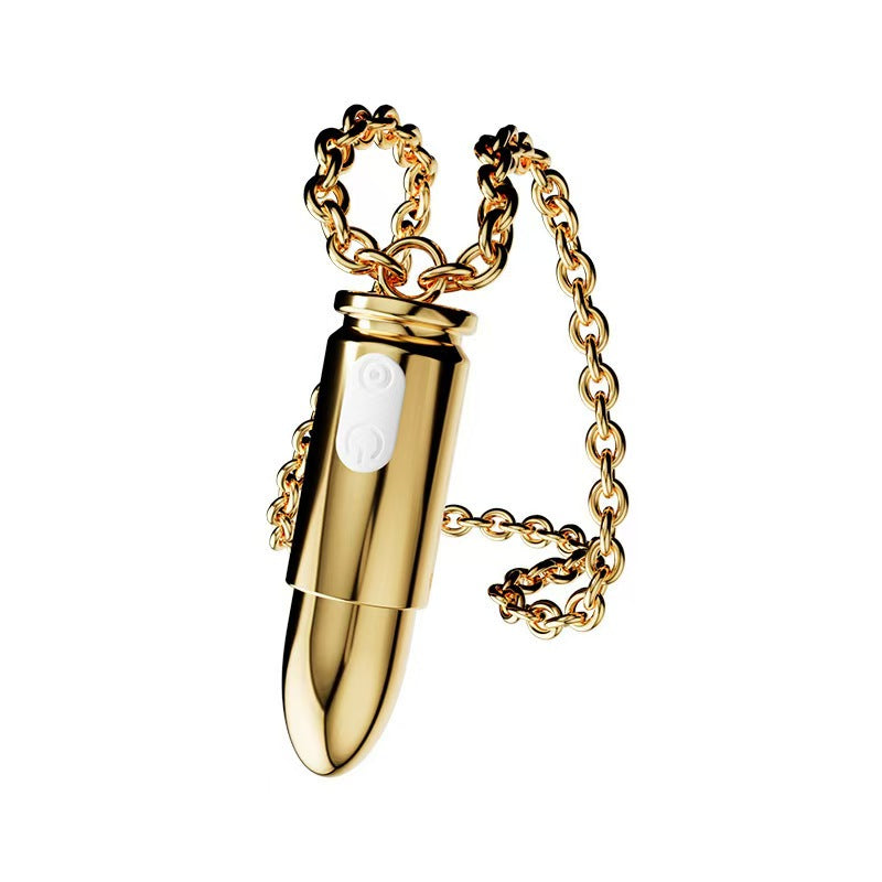 Zilveren Ketting Bullet Vibrator Met Afstandsbediening