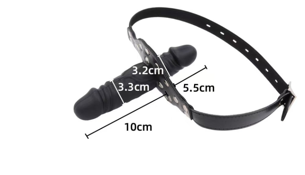 BDSM Double Head Face DildoGag