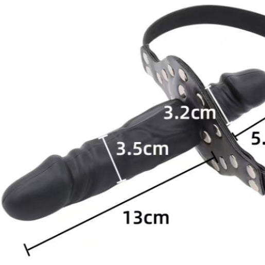 BDSM PenisGag met Dubbele Dildo