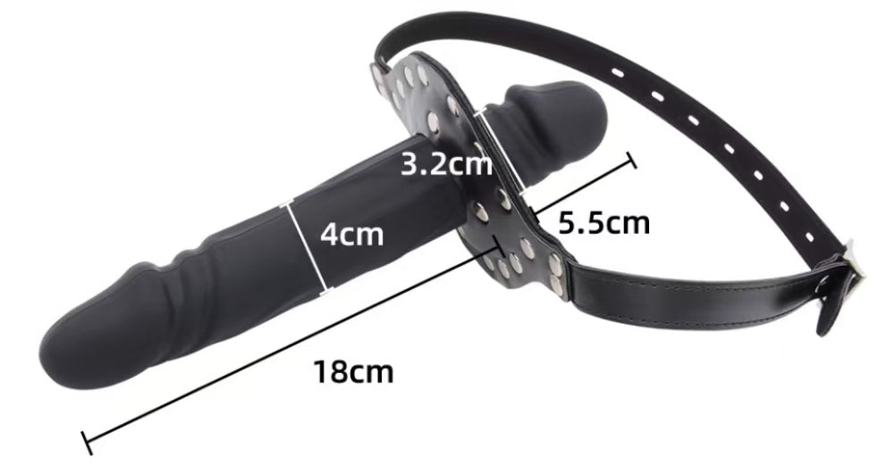 BDSM Double Head Face DildoGag