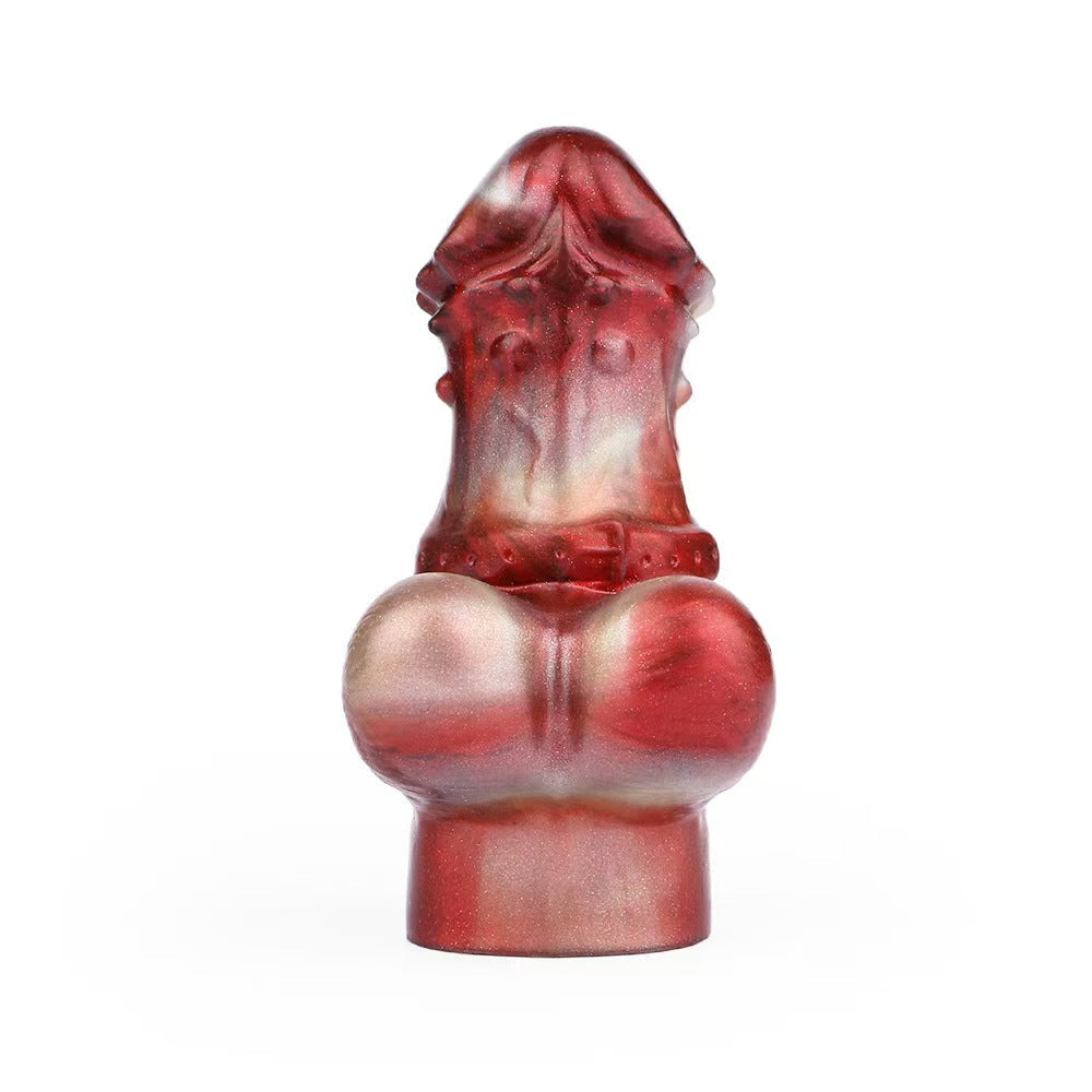 Dog Knot BDSM Leather Straps Dildo Gag