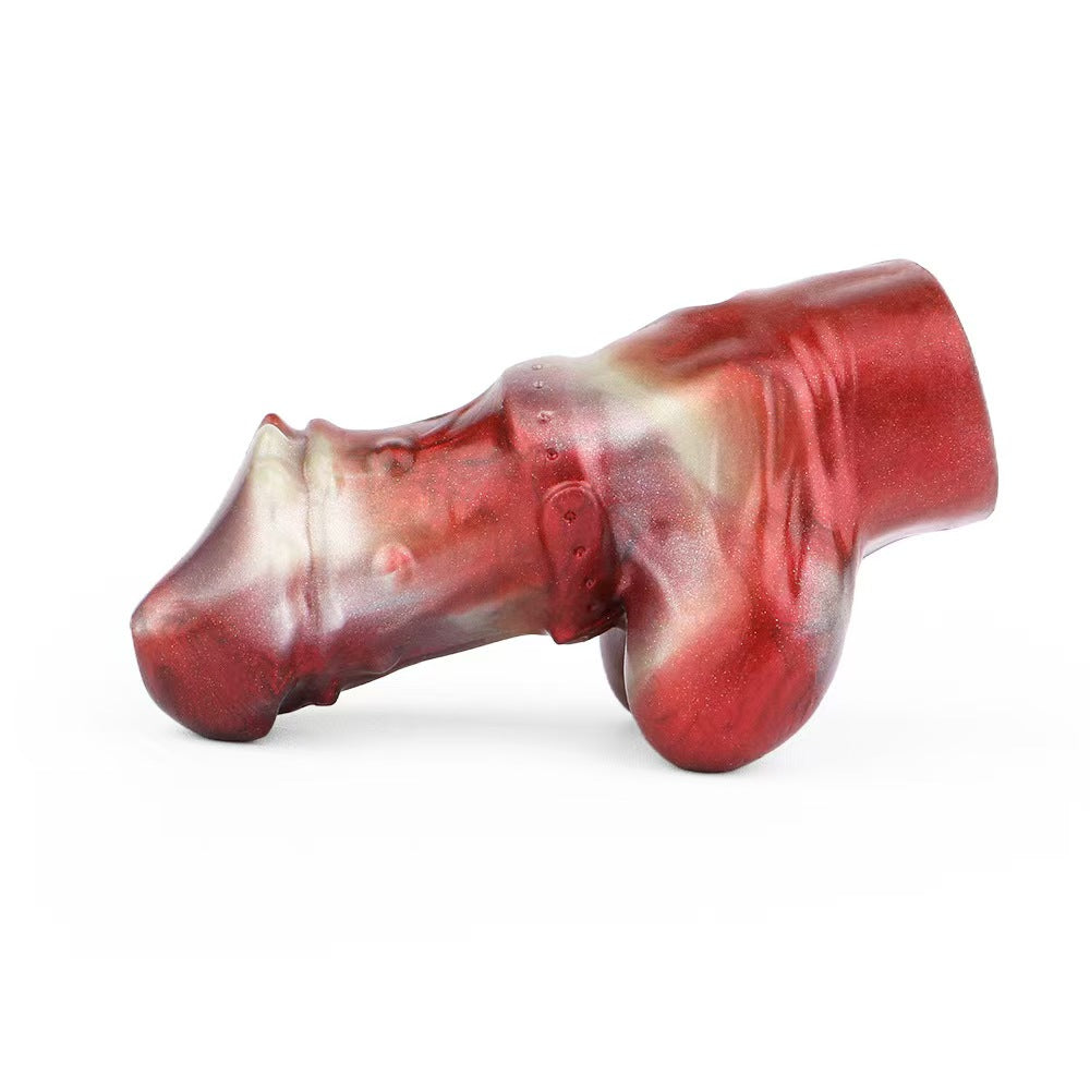 Dog Knot BDSM Leather Straps Dildo Gag