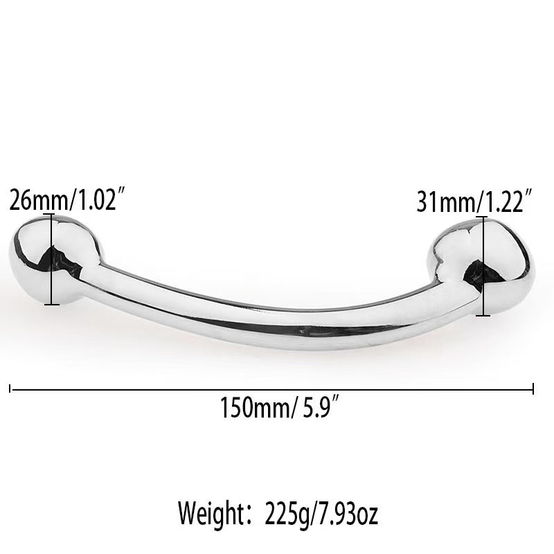 Metalen Dildo Met Kromming Voor G Spot Stimulatie