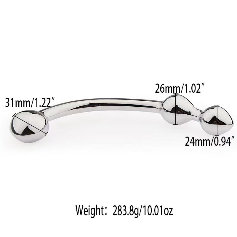 Metalen Dildo Met Kromming Voor G Spot Stimulatie
