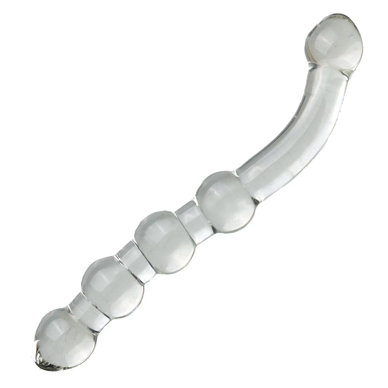 Pink Kralen G-spot Stimulator Glazen Dildo
