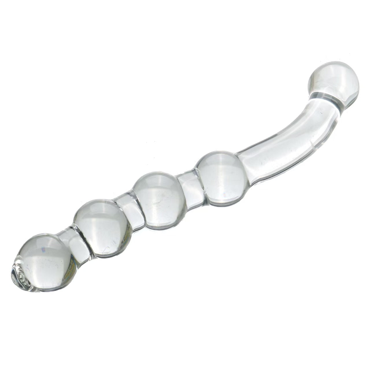 Pink Kralen G-spot Stimulator Glazen Dildo