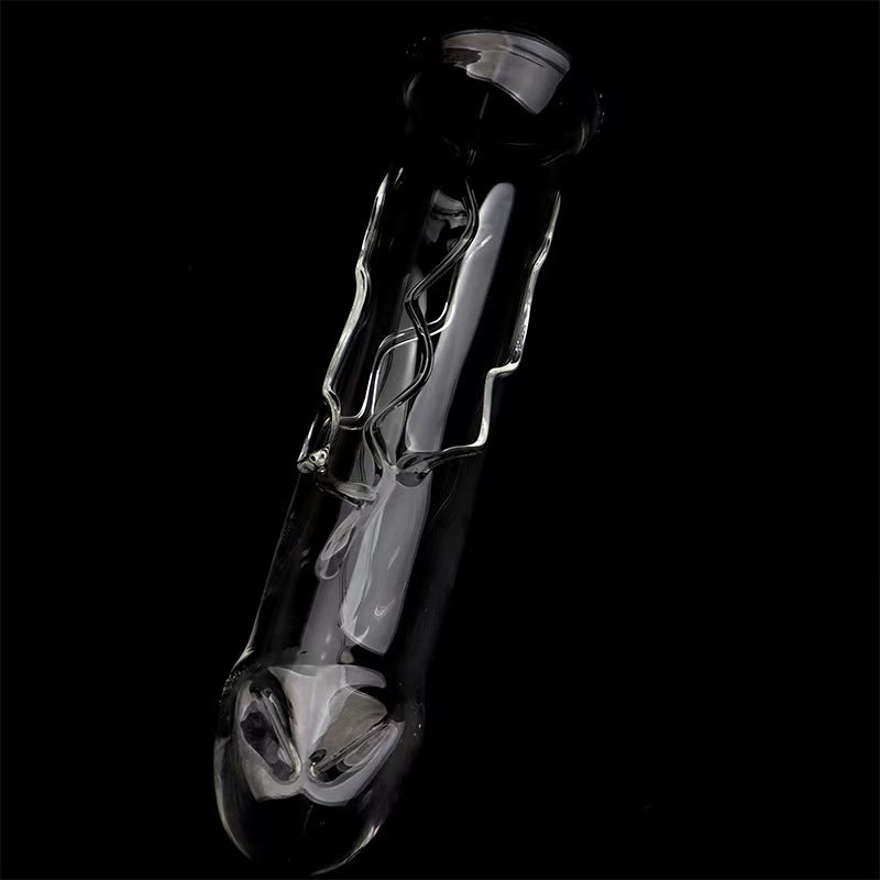 Glazen Dildo Vulbare Holle Temperatuurspel Speeltje