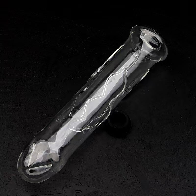 Glazen Dildo Vulbare Holle Temperatuurspel Speeltje