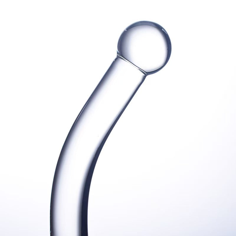 Glazen Dildo met Twee Kanten en Spiraal