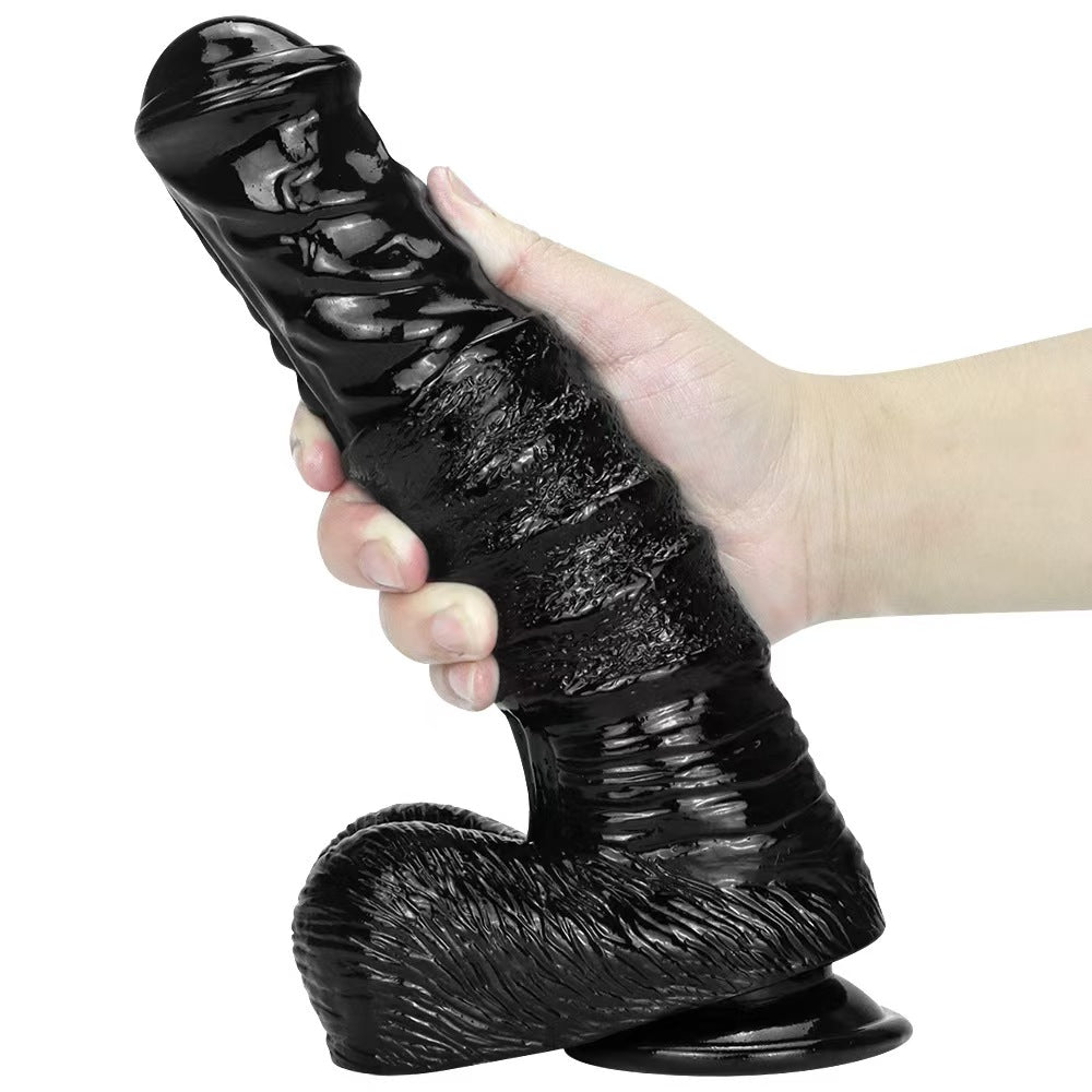 25 cm Zwarte Big Horse Dildo Van Rubber