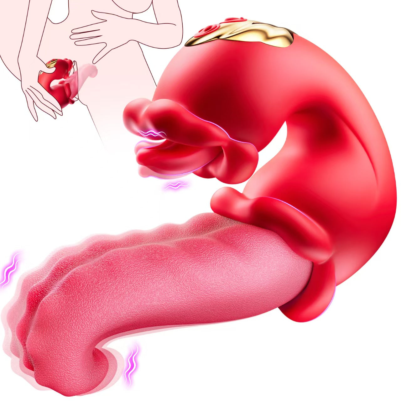 Tongue Clitoris Vibrator Licking Stimulator Woman