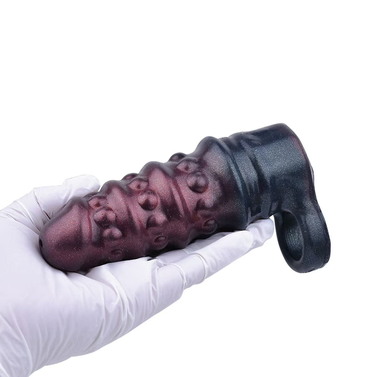 Realistic Ribbed Silicone Penis Sleeve 15cm