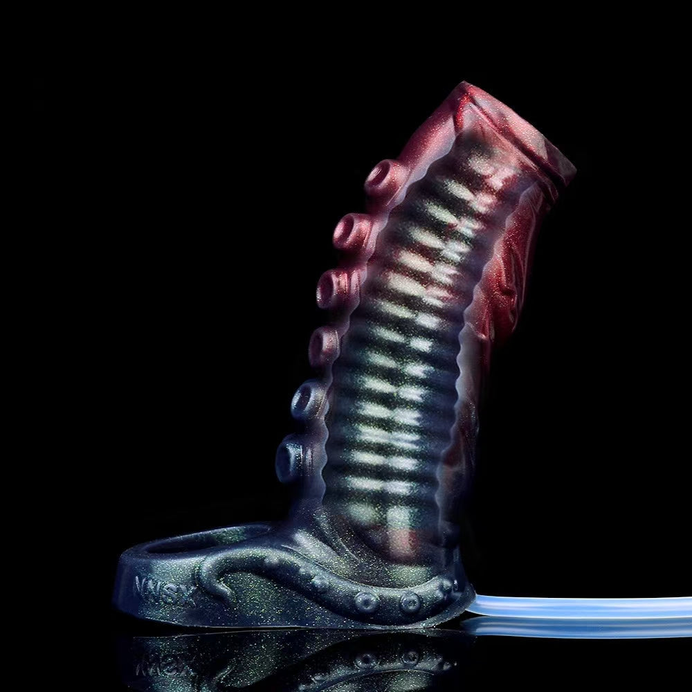 Fantasy Tenticle Textuur Squirting Penis Sleeve