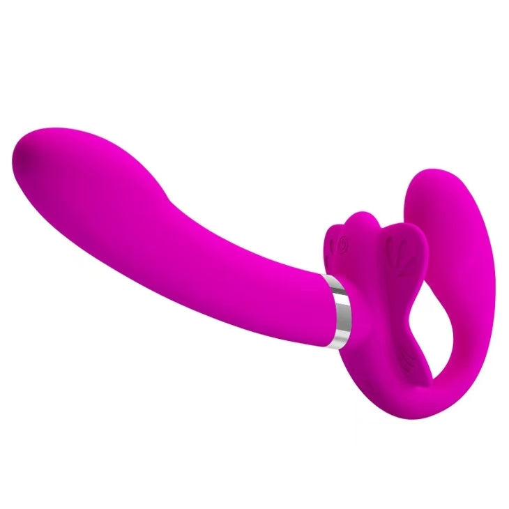 Zachte Strapless Dildo Met Dubbele Stimulatie