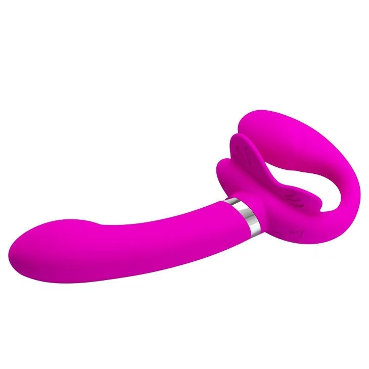 Zachte Strapless Dildo Met Dubbele Stimulatie