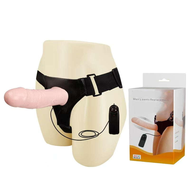 Vibrerende Hollow Strap On Dildo Voor Mannen
