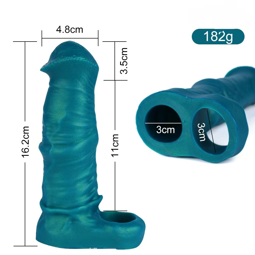 Fantasy Horse Penisextension 18 cm Met Ribbels