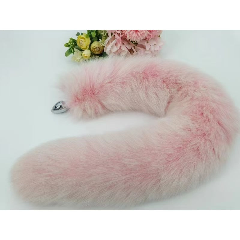 Roze Buttplug Met Pluizige Vossenstaart En Oren