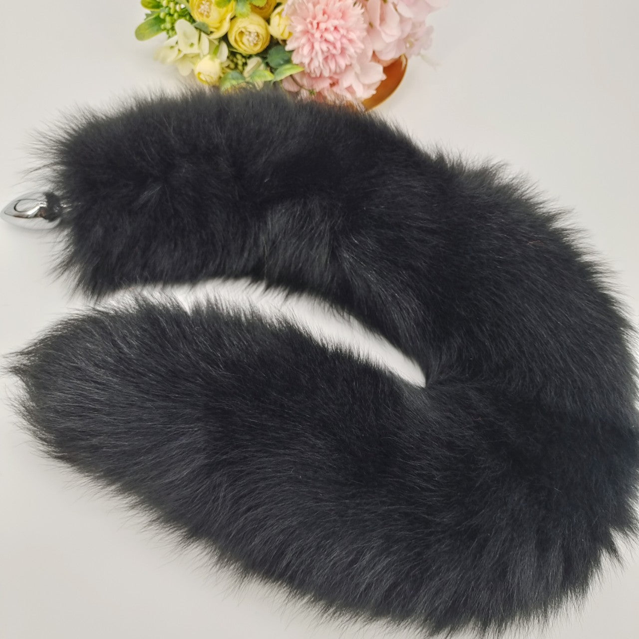 Fox Tail Buttplug Met Metalen Plug En Bontstaart