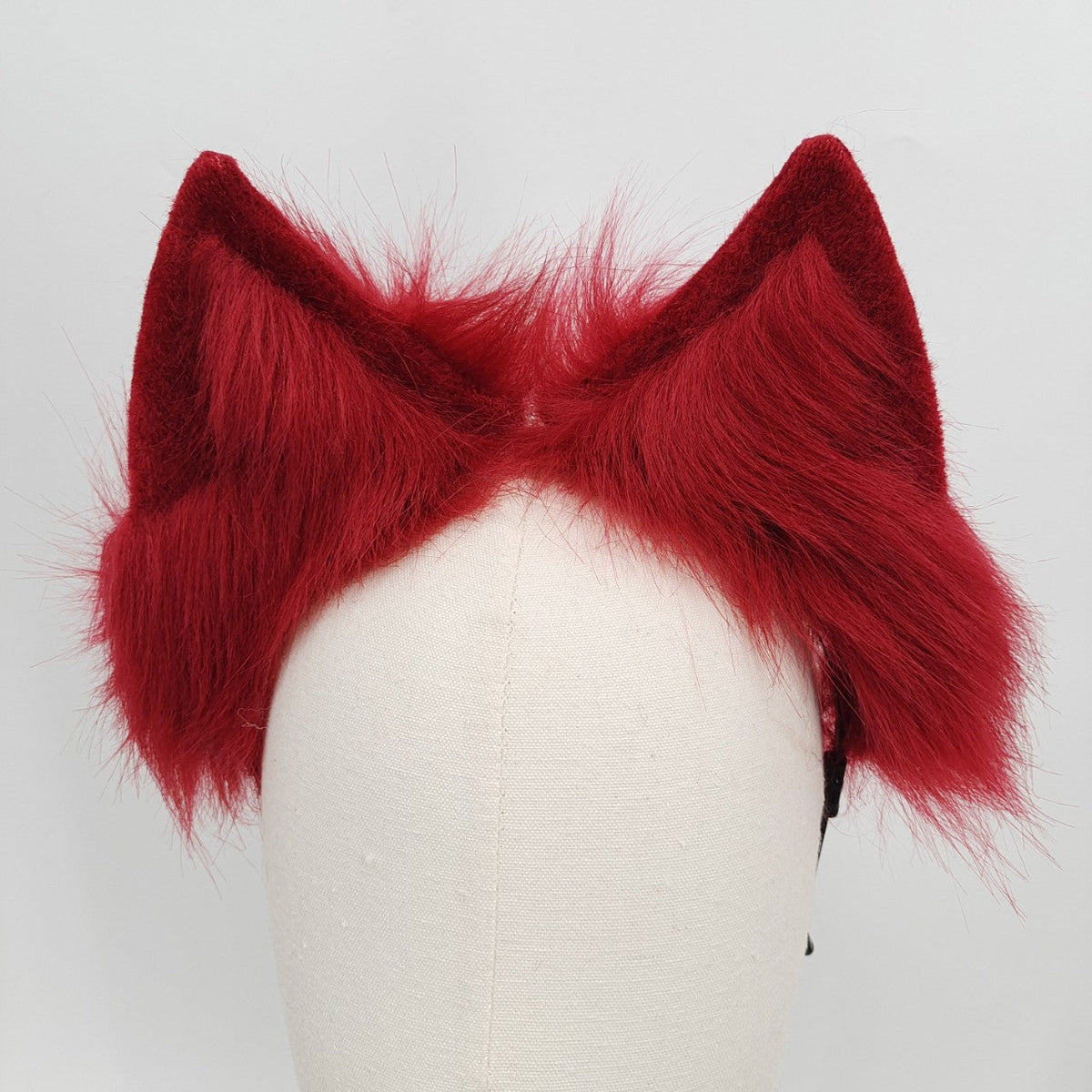 70cm Rode Fox Butt Plug Metalen Staartset