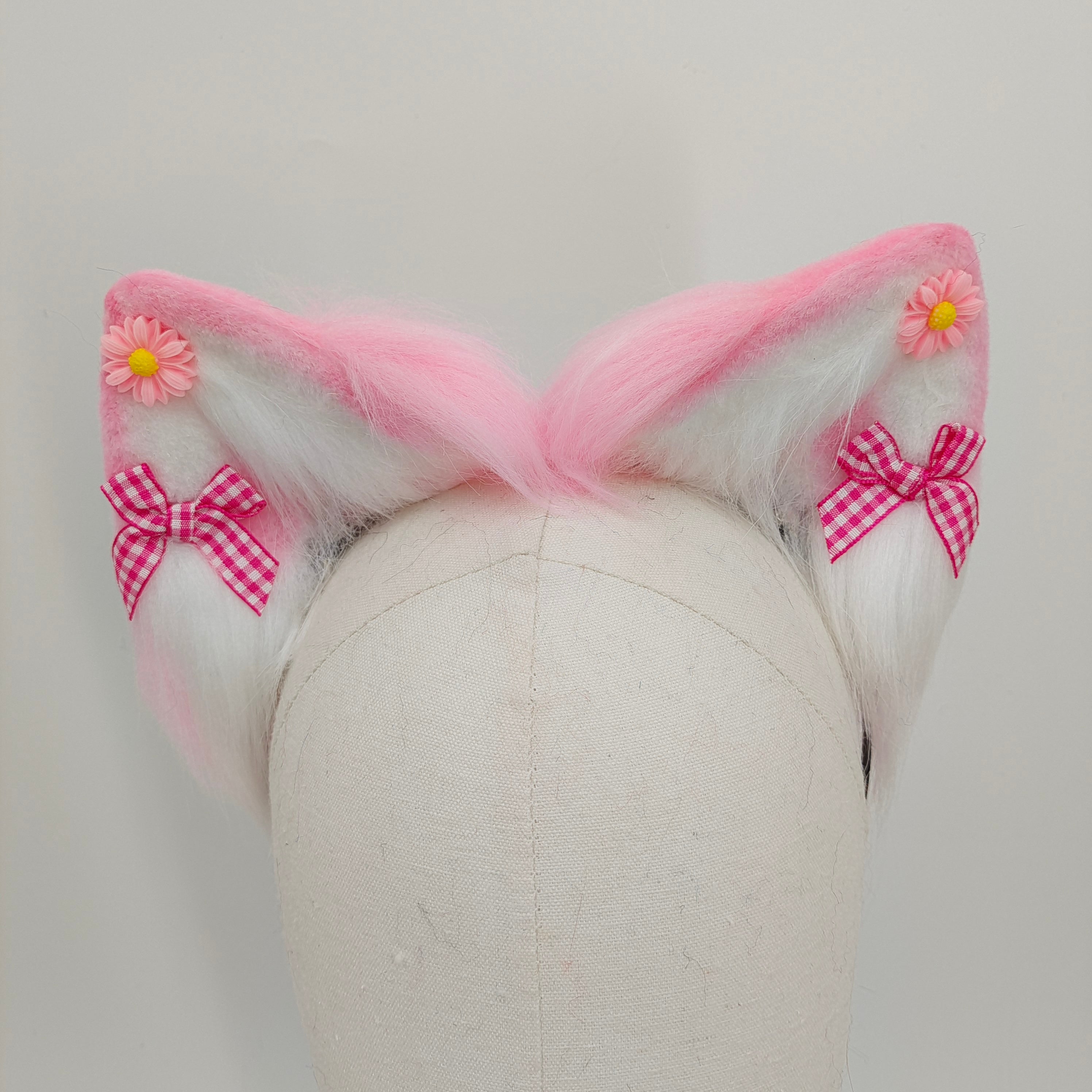 Roze Buttplug Met Pluizige Vossenstaart En Oren