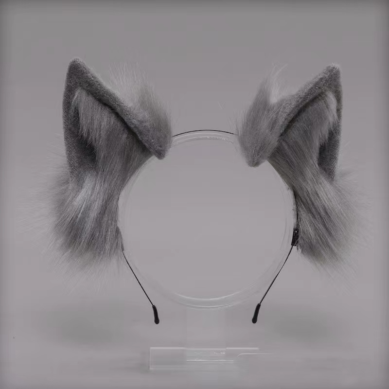 Grijze Fox Tail Buttplug Metalen Furry Accessoire